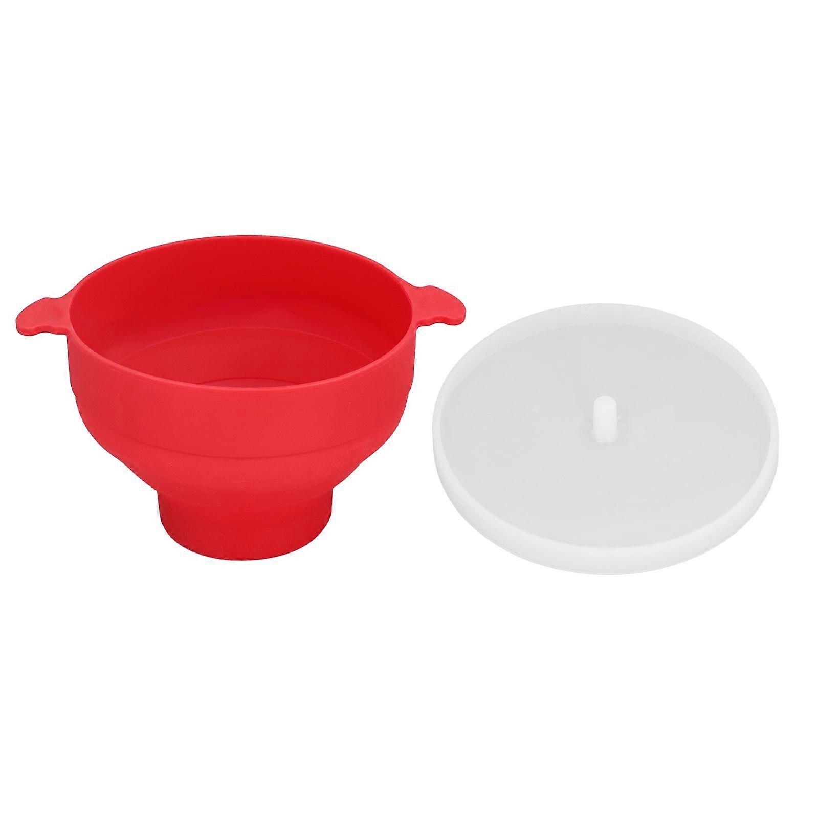 Microwave Popcorn Popper Silicone Collapsible Bowl Maker High Temperature Resistant with Handle