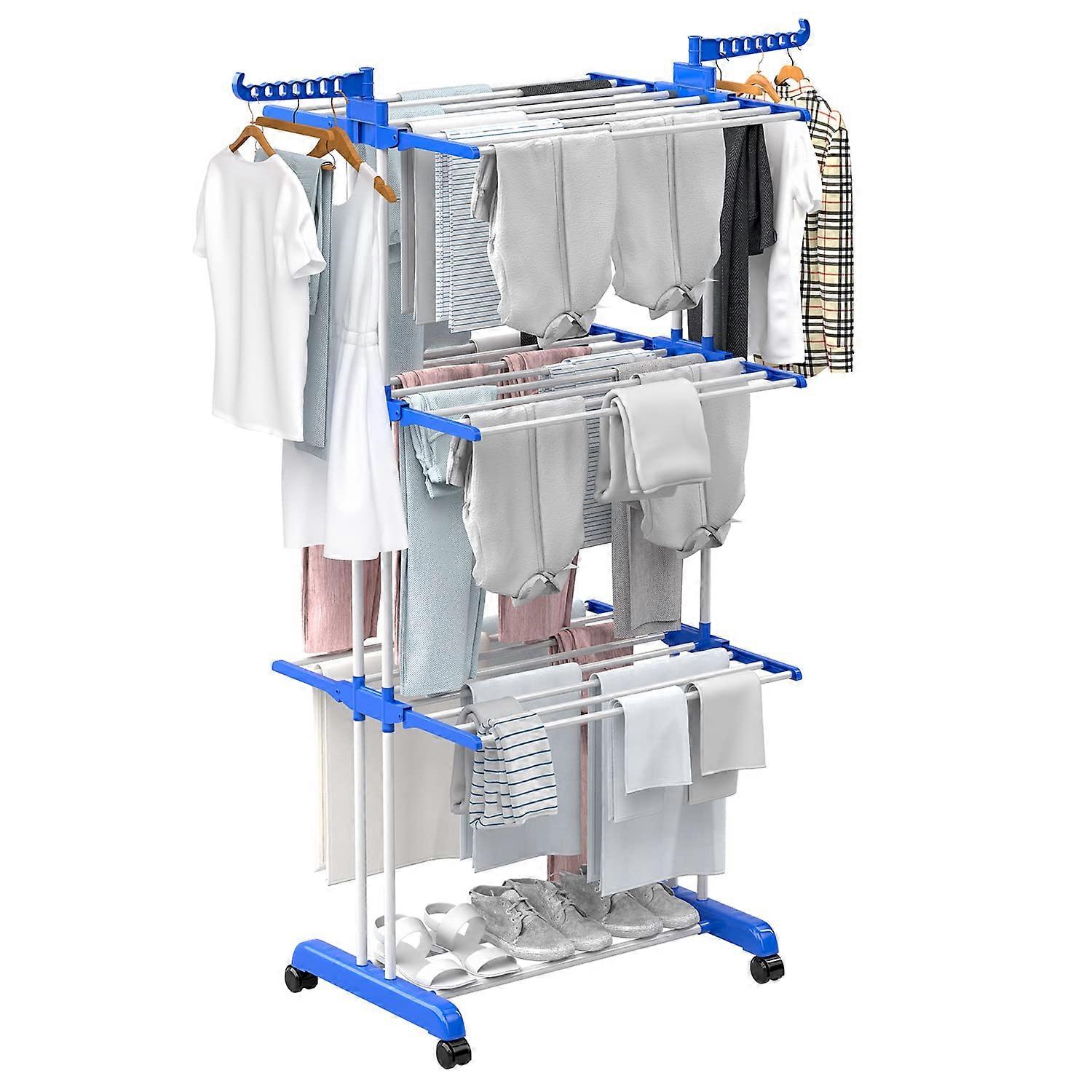 Large Clothes Drying Rack for Indoor Use 67H x 19W x 30L Inches