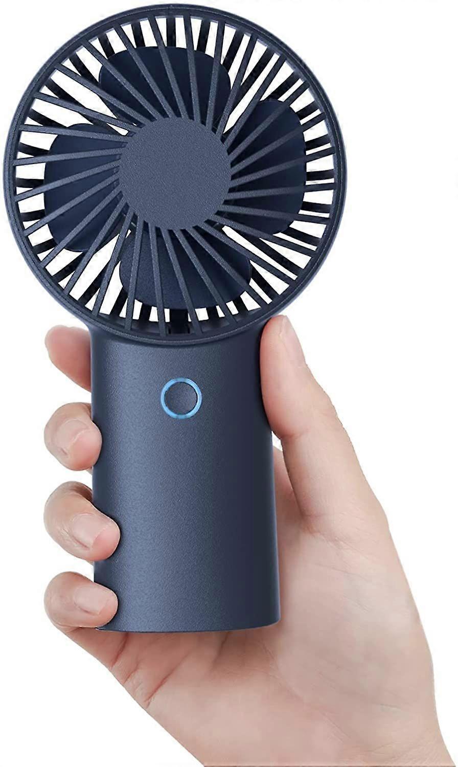 Mini Handheld Fan, 4000mAh Portable Fan, USB Rechargeable Small Personal Fan with 3 Speeds (Blue)