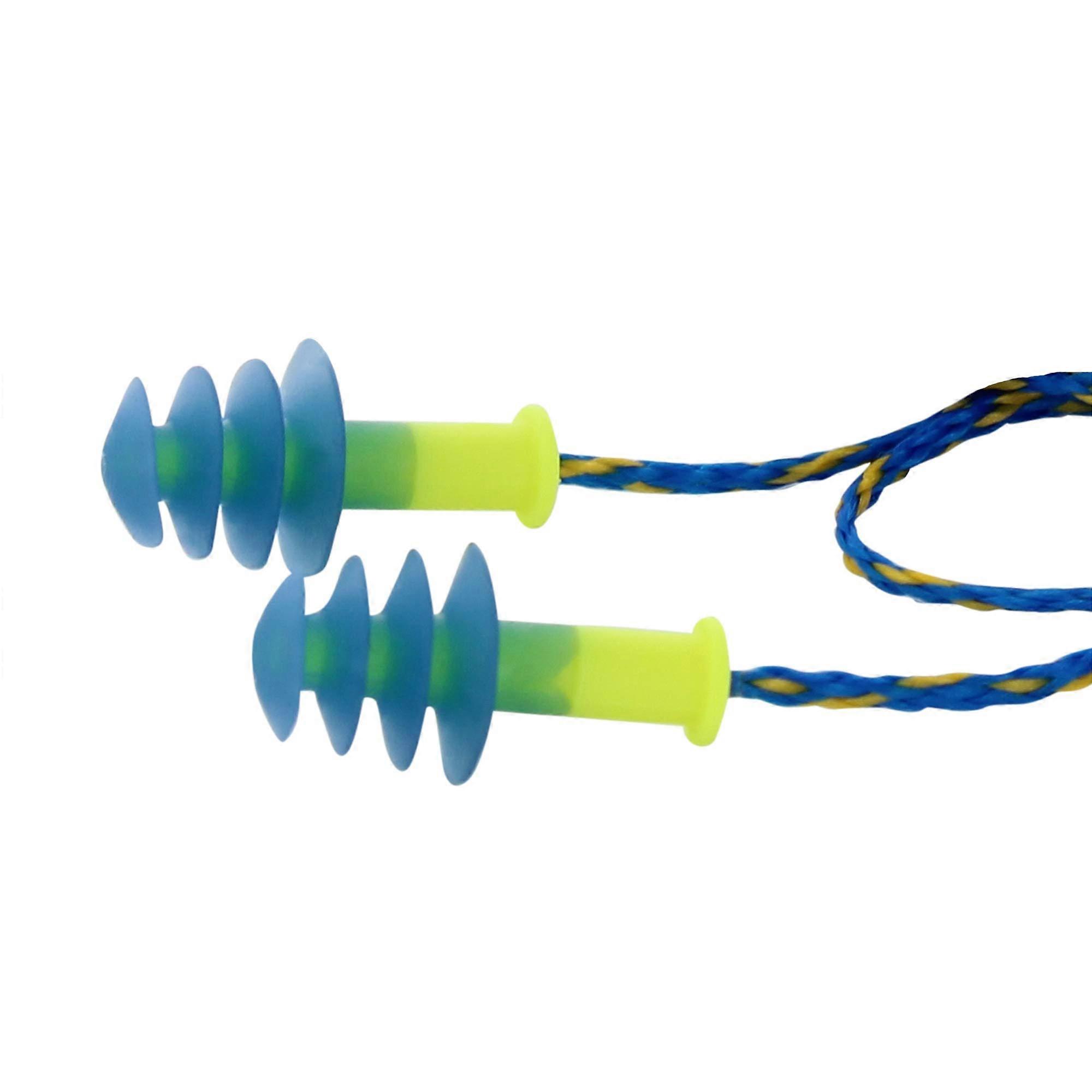 Honeywell Fusion Howard Leight Reusable Foam Headphones 100 Double (FUS30-HP) Blue, Comfortable Hearing Protection