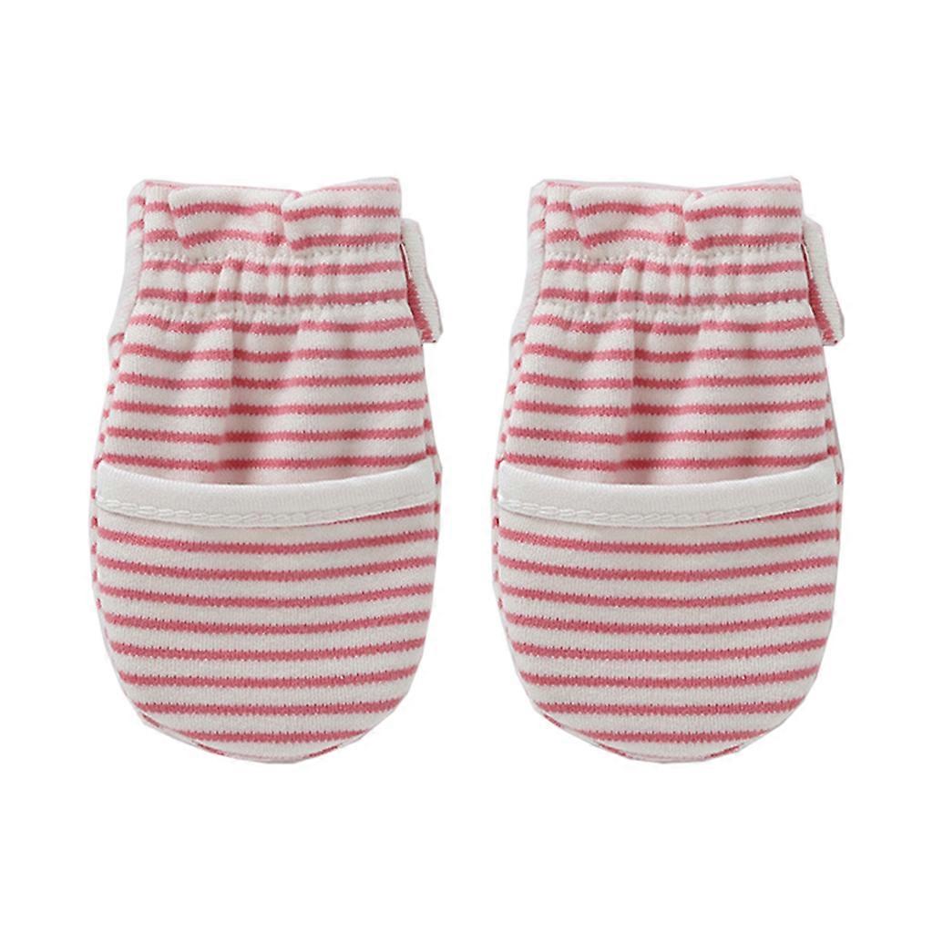 1ペアの赤ちゃんの柔らかい綿の手袋アンチスクラッチミトンフェイスハンドガード新生児用保護手袋S