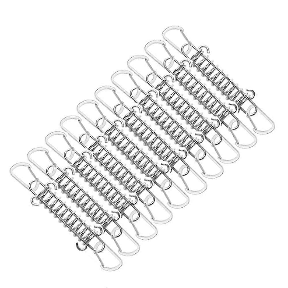Set of 8 Stainless Steel Traction Springs Hook, Fixing Accessories for Shade Sails