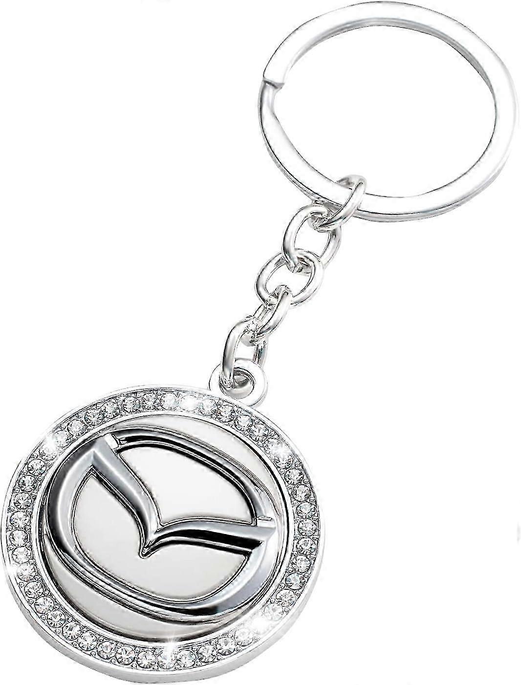 マツダキーホルダー車のロゴキーホルダーダイヤモンドアクセサリーマツダオールシリーズデコレーションメンズに適しています