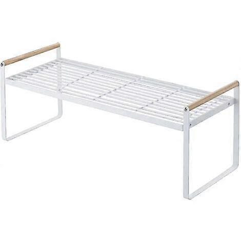 shelves in compartments in Japanese-style iron-wood cabinets, large white - large white