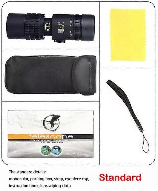 HD Zoom 10-300x30 Portable High Power Monocular Telescope with Tripod&Phone Holder for Bird Watching