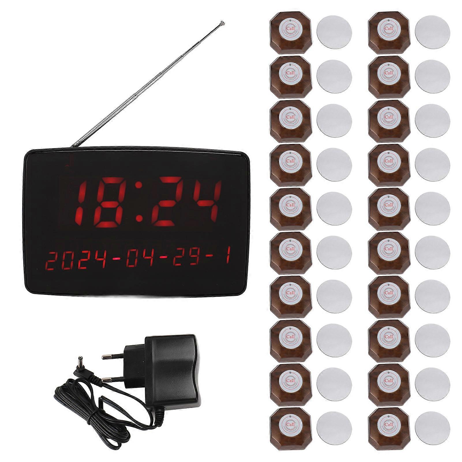 Wireless Calling System Caregiver Button Patient Bell with 20 Waterproof Nurse Alert Call Buttons 1 Receiver for Restaurant Nursing Home