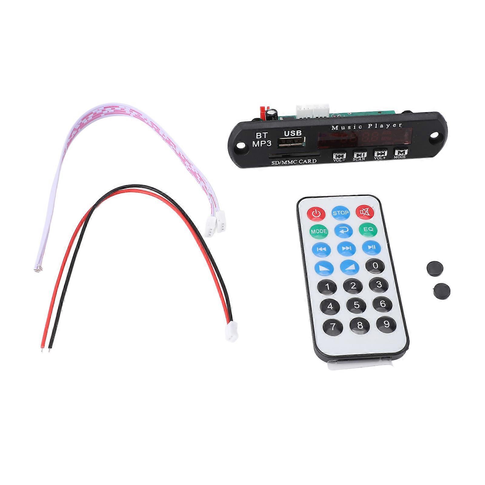 Wireless Support Storage Card and U Disk Playback Bluetooth Loseless Sound Decoder Board with Handsfree Call