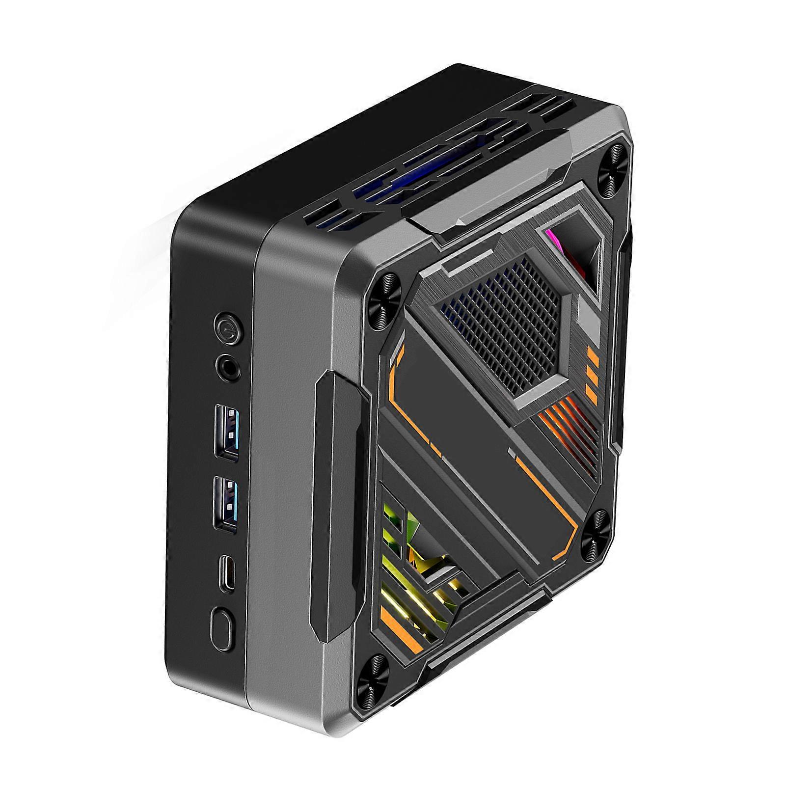 PC 32G DRR4 RAM 1T SSD Mini Desktop-Computer 8 Kerne 16 Threads RGB-Beleuchtung WIFI6 BT5.2 Unterstützung 4K Triple Screen Display für Office-Konferenzen