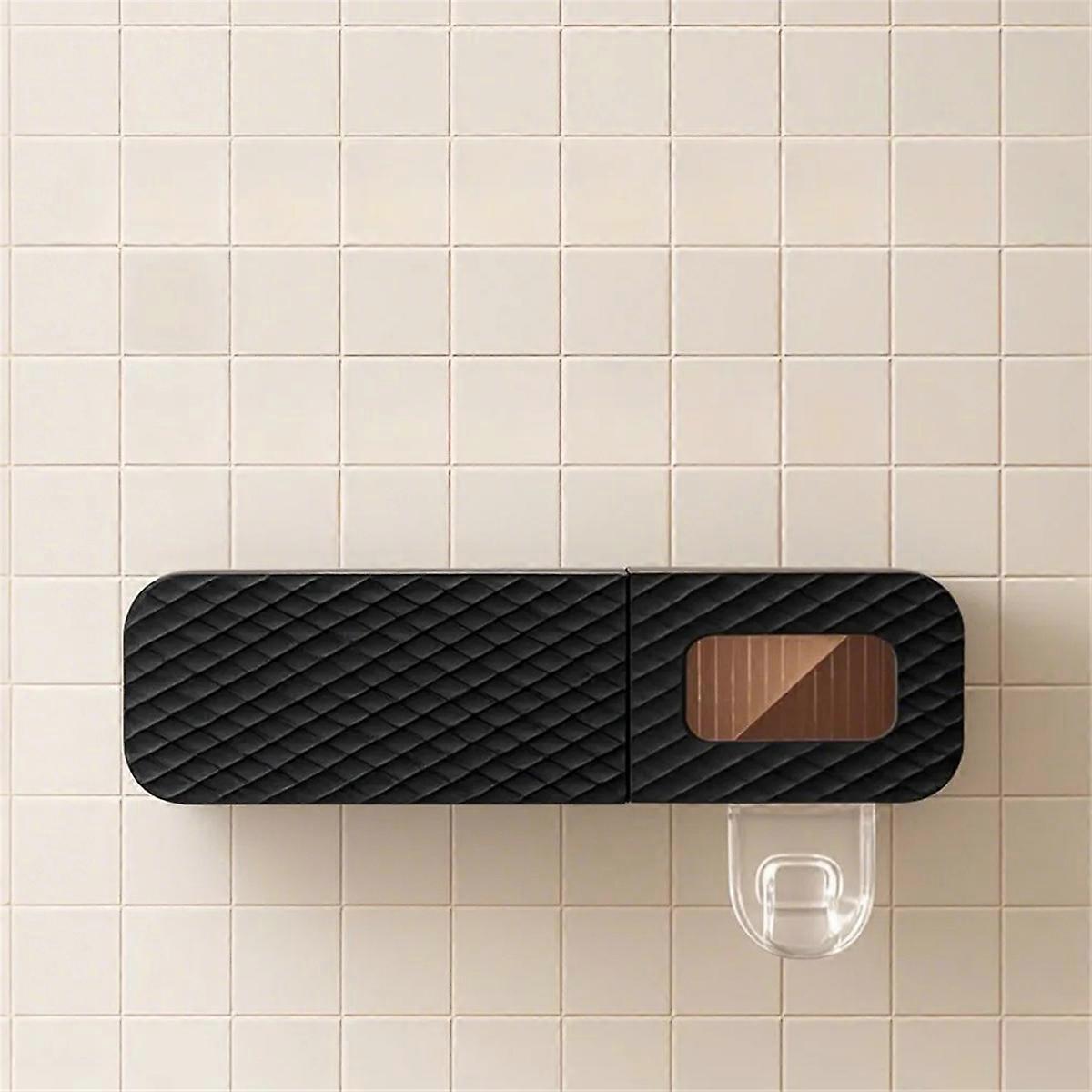 Toothbrush Holder Wall Mounted Automatic Toothpaste Squeezer Storage Rack Bathroom Accessories Tooth