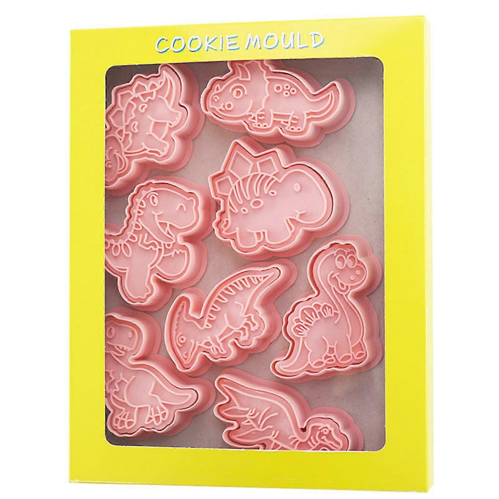 piece Set Of Dinosaur Tool DIY Household Threedimensional Pressing Flip Icing Baking Tool OO