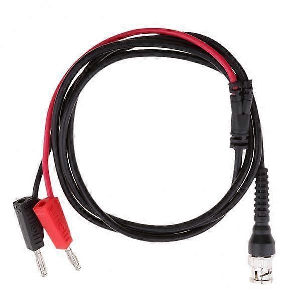 2X BNC Q9 To Dual 4mm Stackable Banana Plug With Socket Test Leads Probe Cable