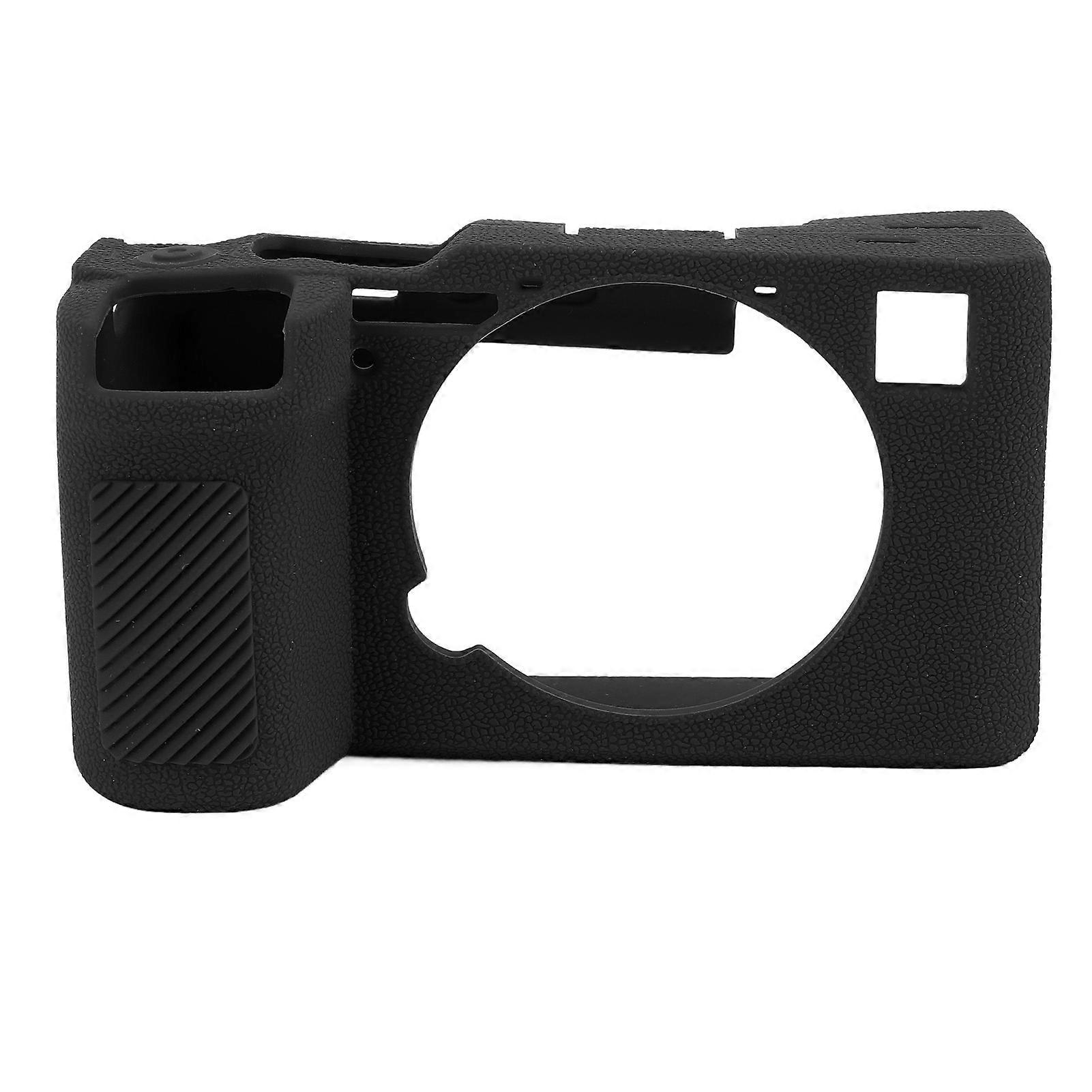 Soft Silicone Camera Cover Shock Absorption Non Slip Camera Protective Case for A7CII A7CR Black 