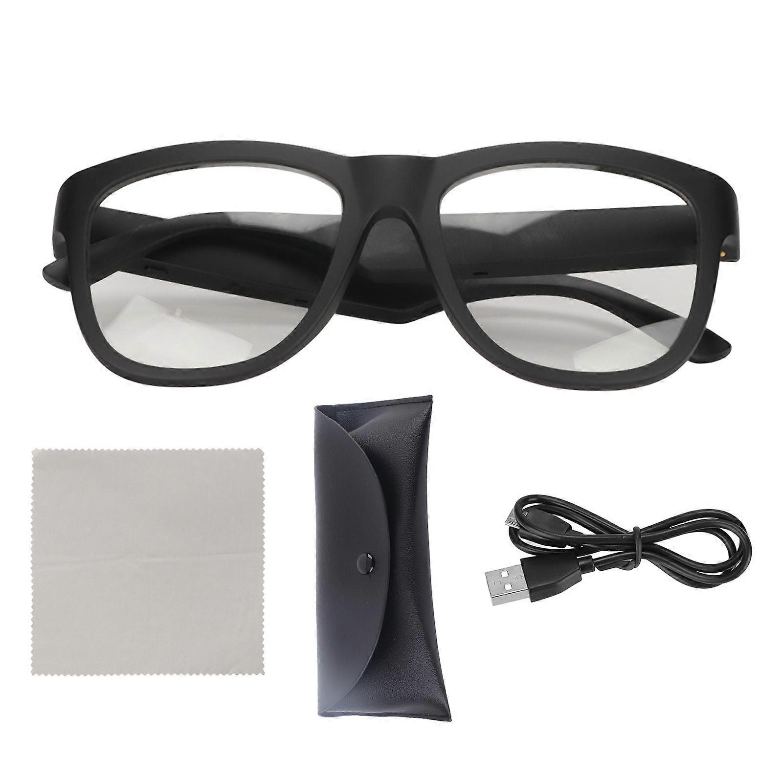 Smart Glasses with Built-in Microphone and Speaker, Voice Control, Hands-free Calling, Multi-function Wireless Bluetooth Glasses