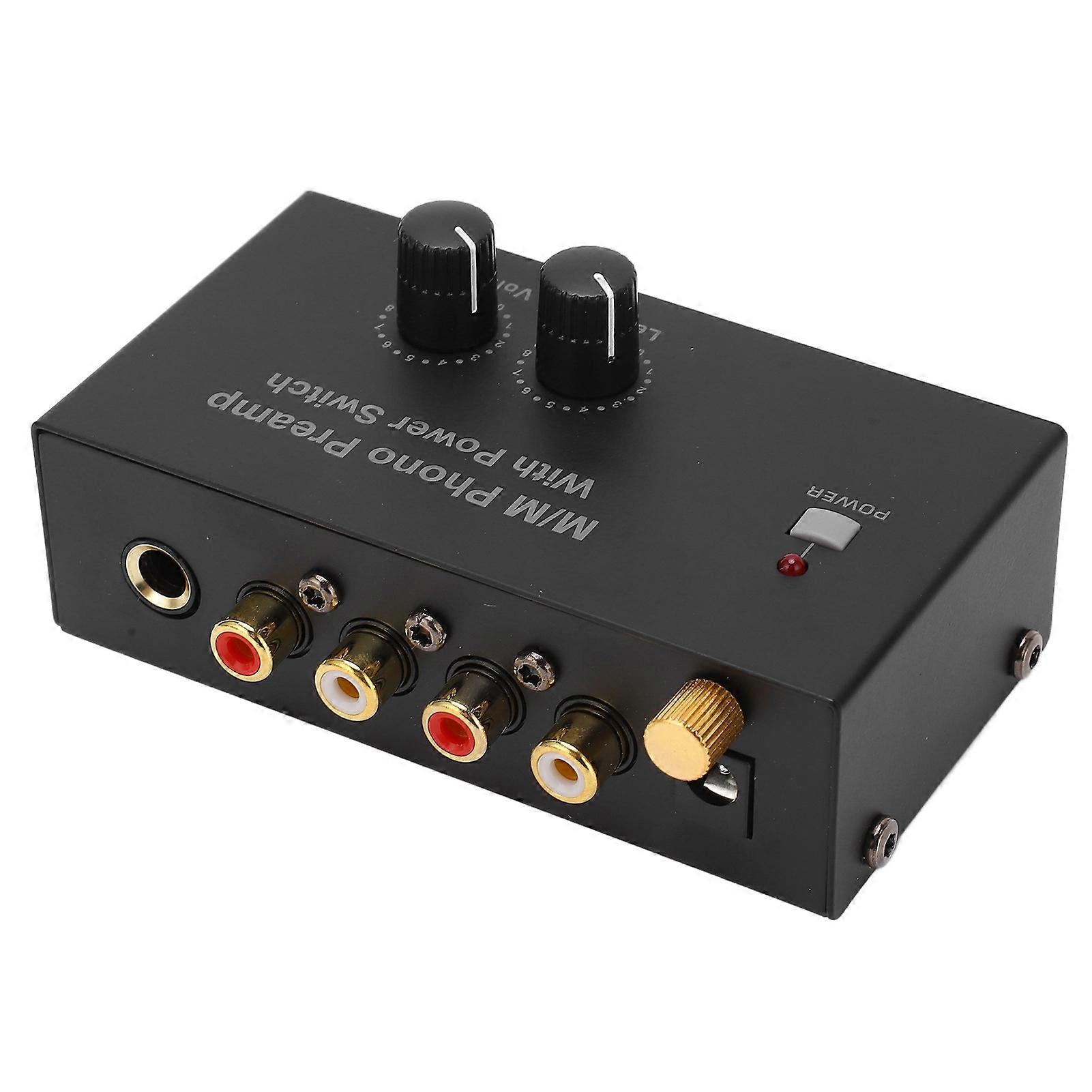 Phono Preamp RCA L R Input Output Level Turntable Volume Control   PP500