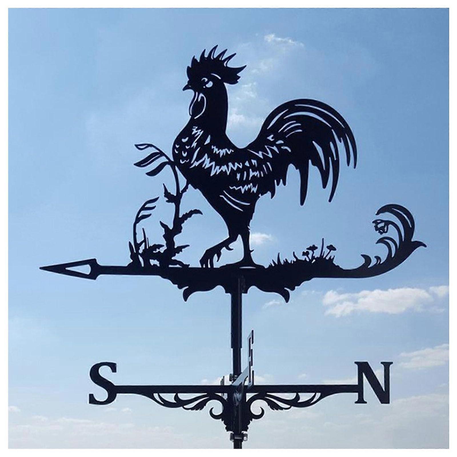 Weather Vane Wind Vane Metal Weathervane Retro Wind Vane Mini Weather Vane for Wind Direction Indicator and Roof Decoration (AAAAAA) Ref: 8210