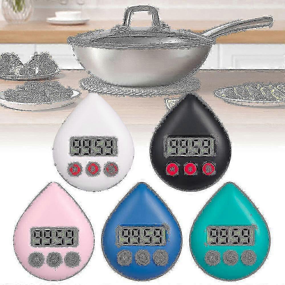 Vandtæt Digital Bruse-Timer Energisparer - 5 Farver/YY Blå