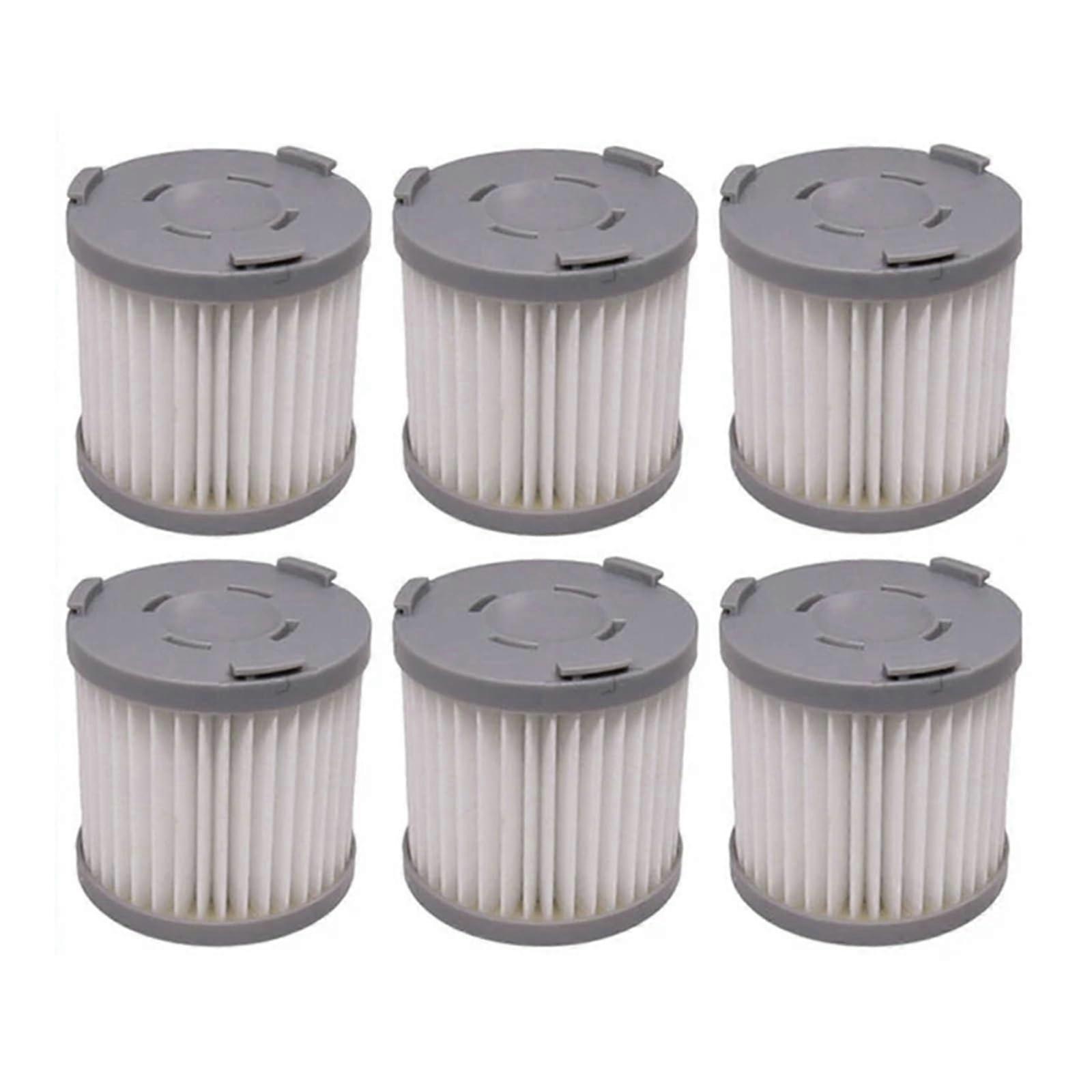Vacuum Cleaner Accessories HEPA Filter Elements for Jimmy, 6 Pieces Compatible with JV51 JV53 JV83, High Efficiency Replacement