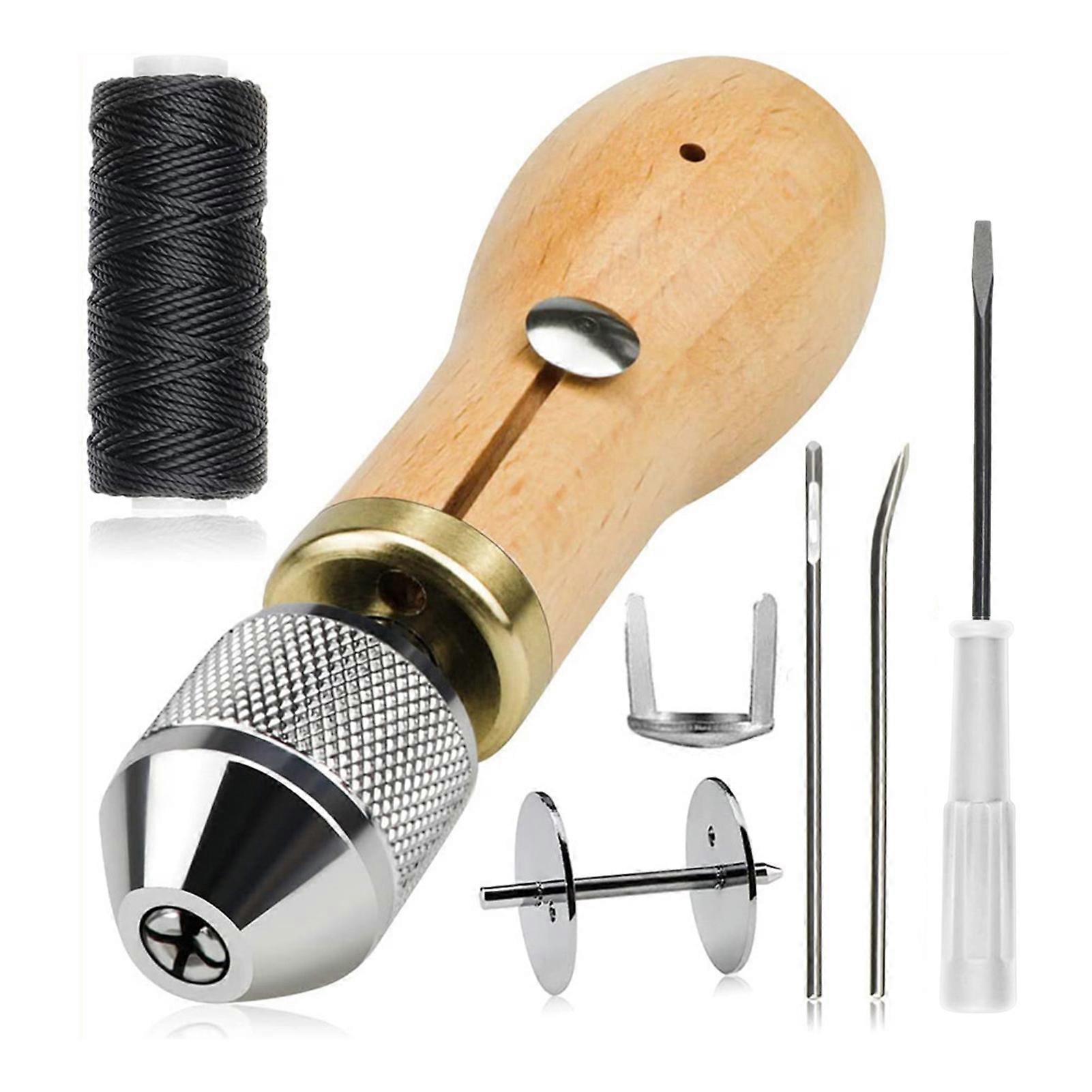 Portable Hand Sewing  Kit with Copper Handle Repair Tool