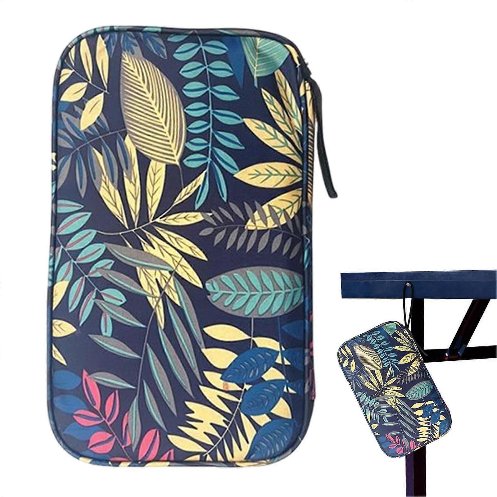 Table Tennis Paddle Case POutdoor Blue Protective Bag For Ping Pong Paddles Protects Rubber And Blade