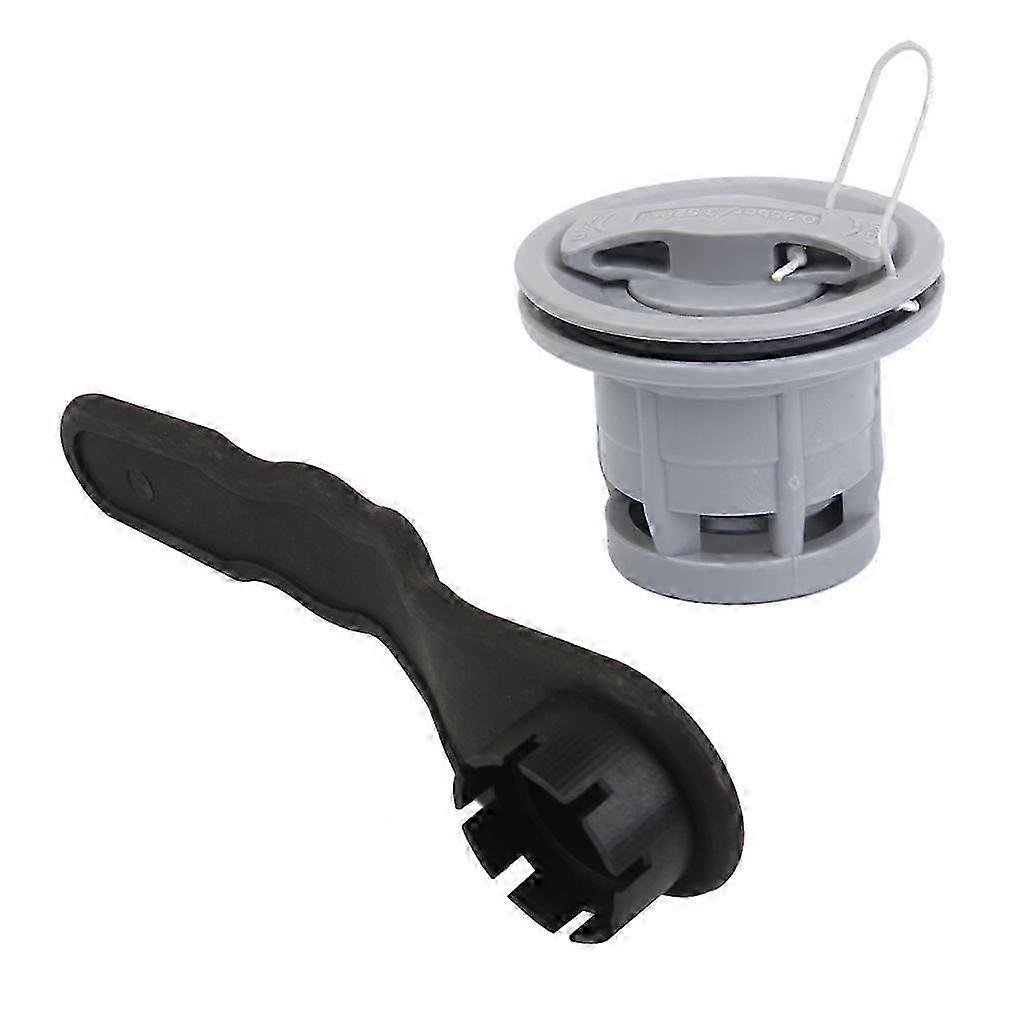 Double Seal Air Valve +Valve Wrench For Inflatable Boat Raft Dinghy Kayak Edition 0609