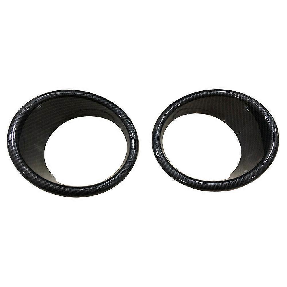 Carbon Fiber 2Pcs Front Fog Light Cover Trim for X5 F15 2014-2018