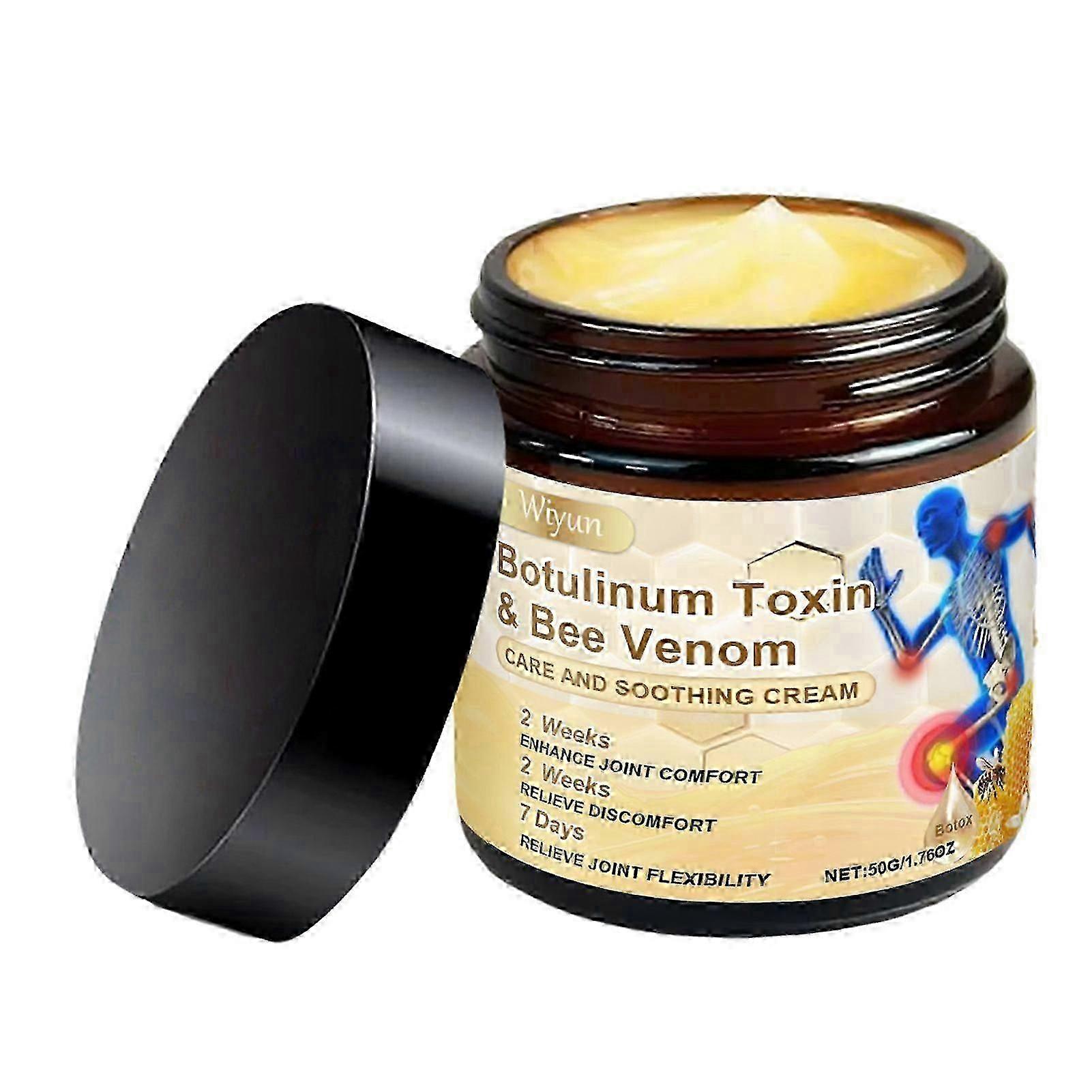 肉毒杆菌毒素蜂毒护理舒缓霜，成分温和的止痛按摩霜，外用