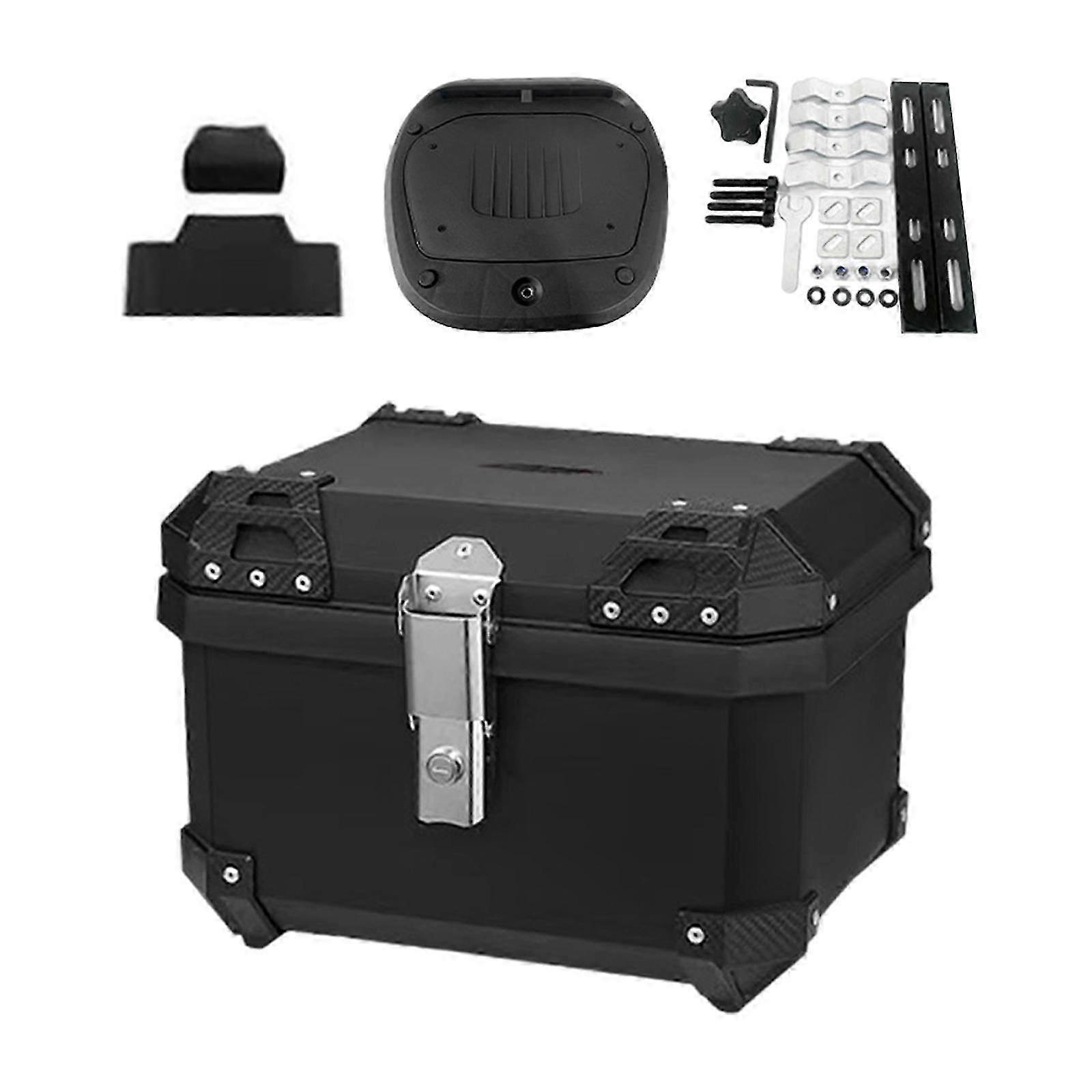 45 L Motorcycle Top Case with Multipurpose Security Lock for Motorbike Tail Box Trunk Storage and Rack