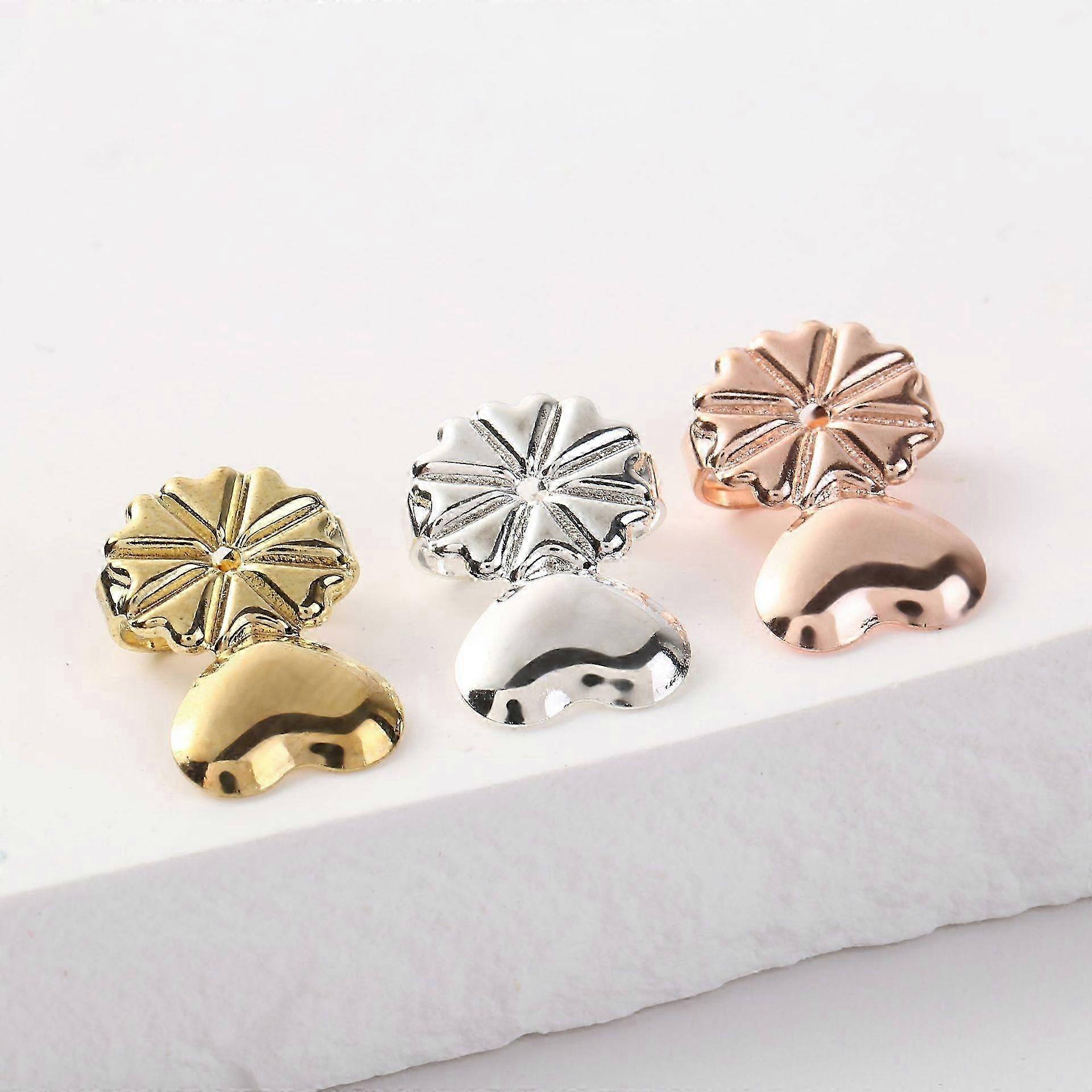 3 Pairs of Adjustable Earring Backs Anti-Drop Support for Droopy Ears