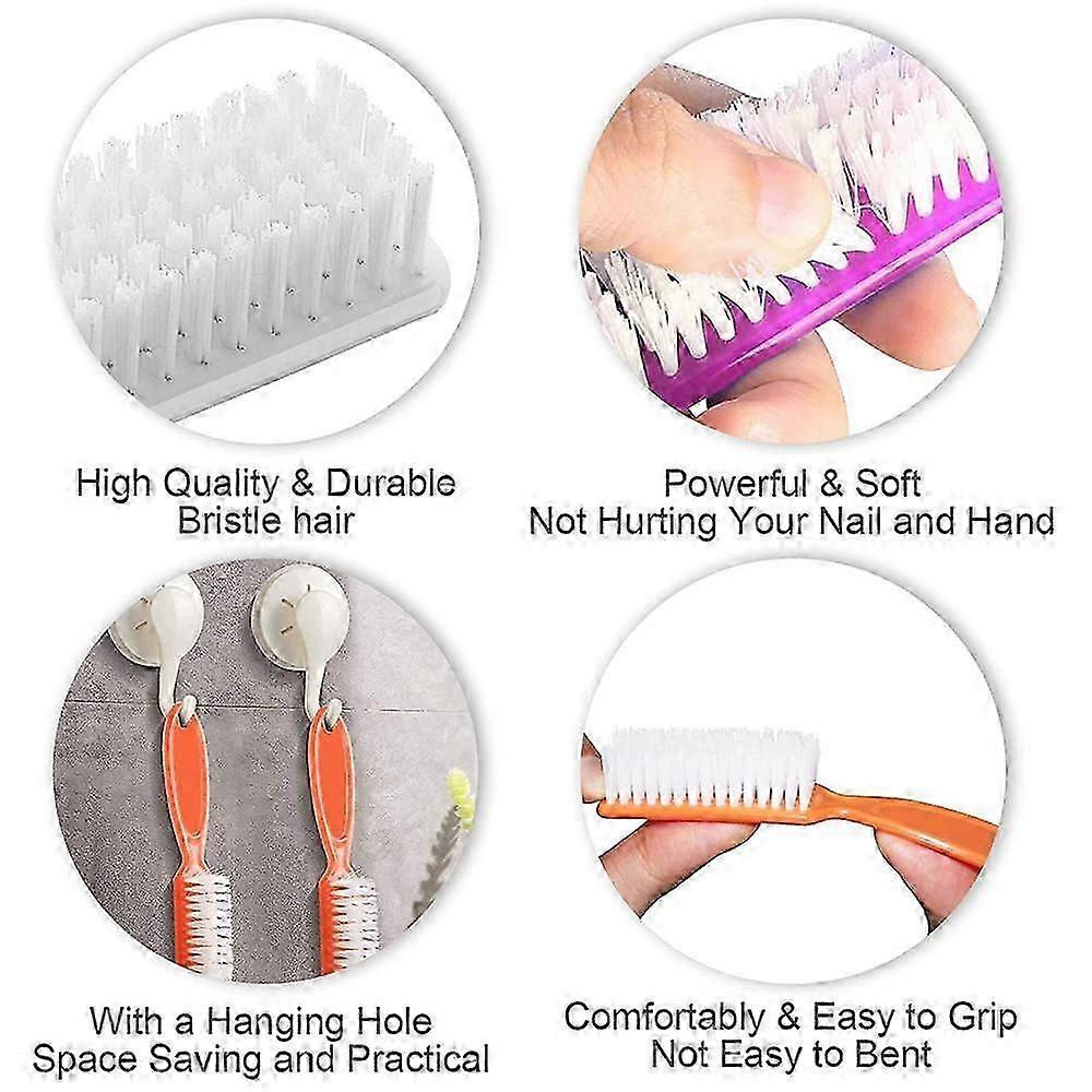 1x Nagelreinigungshürste Aus Acryl – Weiche Borsten, Praktischer Griff, Für Maniküre & Pediküre