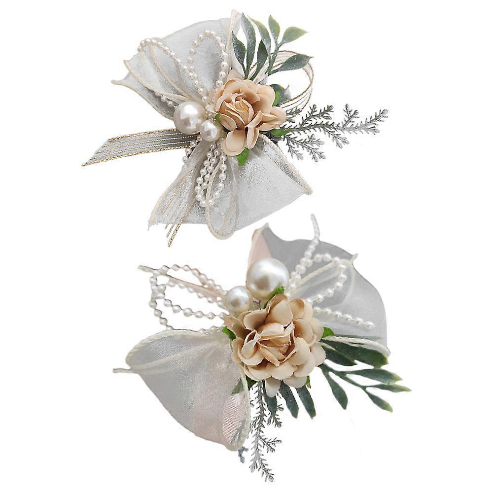 Unique Wrist Corsage and Boutonniere Set Bringing Elegance to Anniversaries