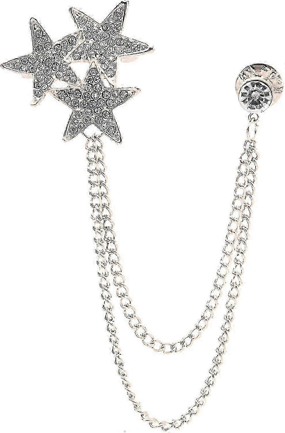 ゴールドシルバーメッキローズフラワーバイオリンスターブローチピンクリスタルジュエリー