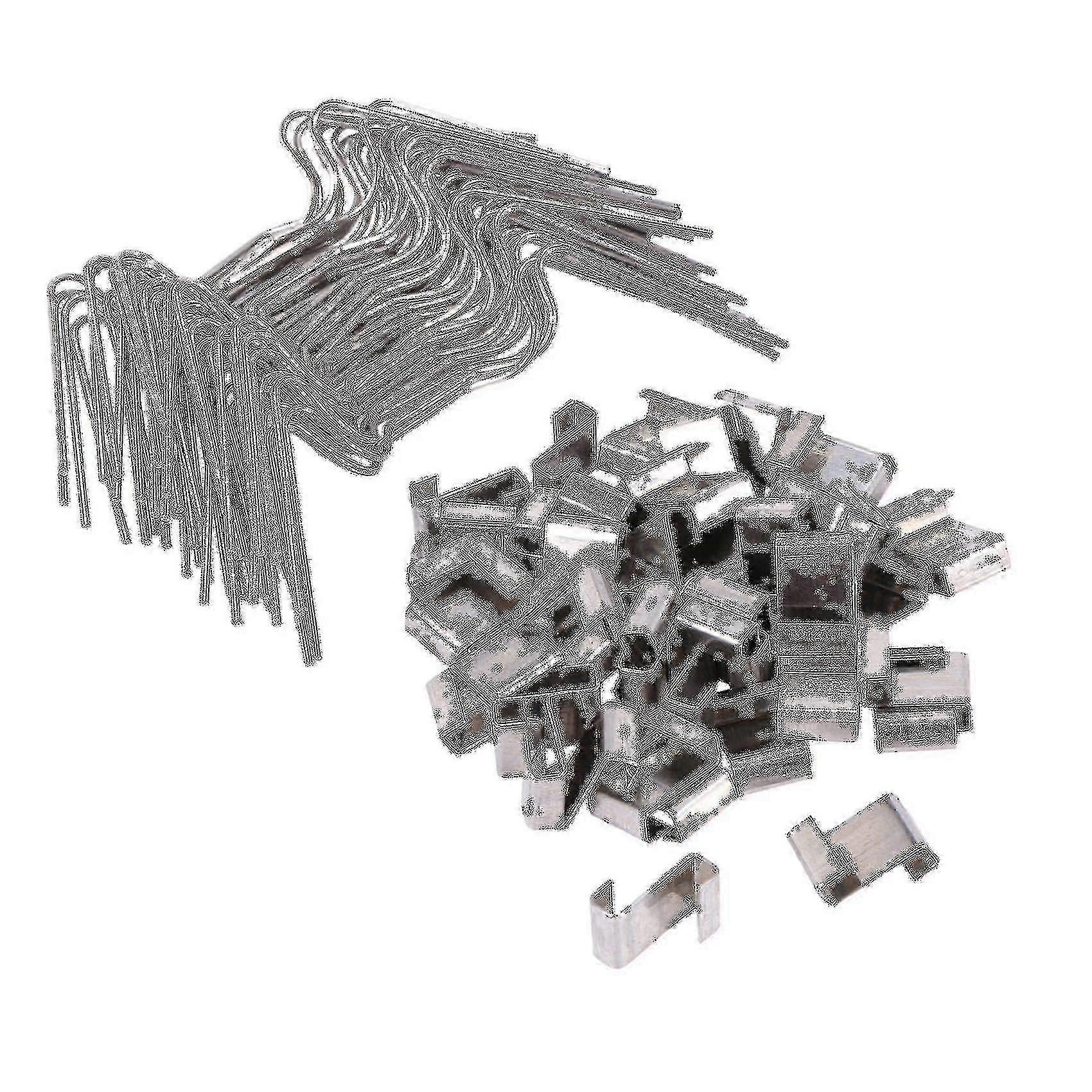 100個のステンレス鋼温室ガラス板固定クリップ