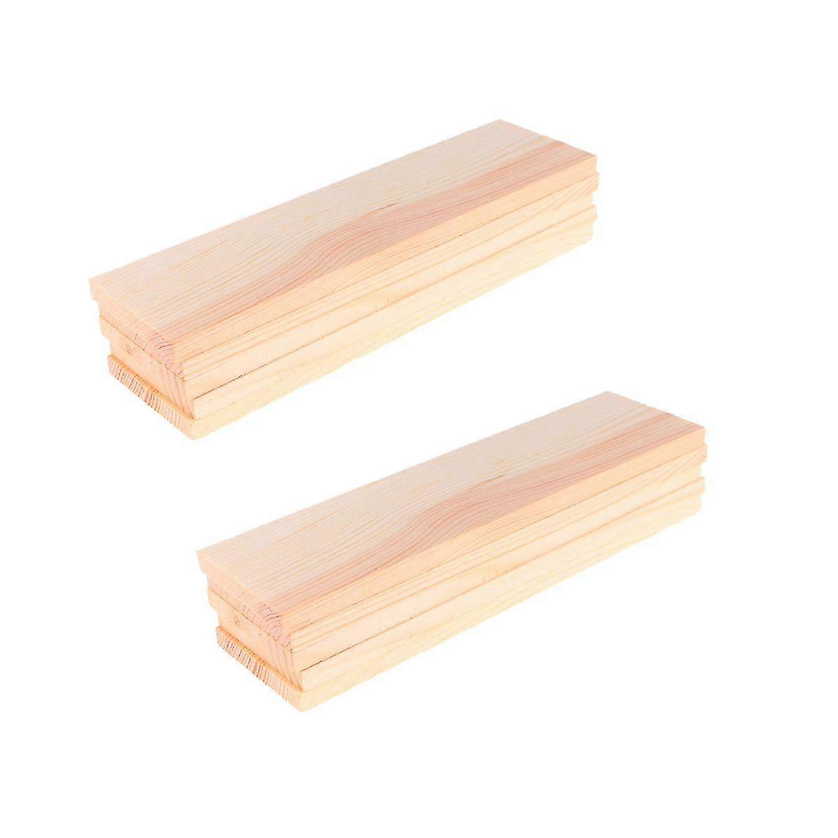 10Pcs Wood Boards Elegant Photography Studio Background Props (Size 4x15cm)