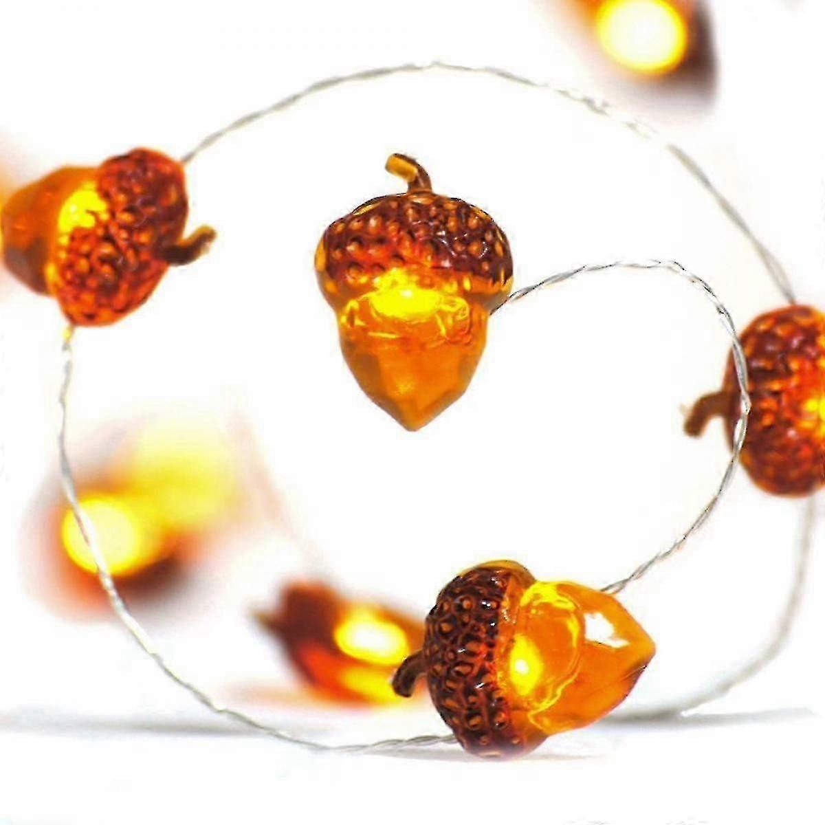 SDIGV Christmas Decoration Pine Cone Acorn Light String 9ft 30 LED Ambiance Light String Light Nightlight Battery Suitable For Indoor Bedroom Room Hal