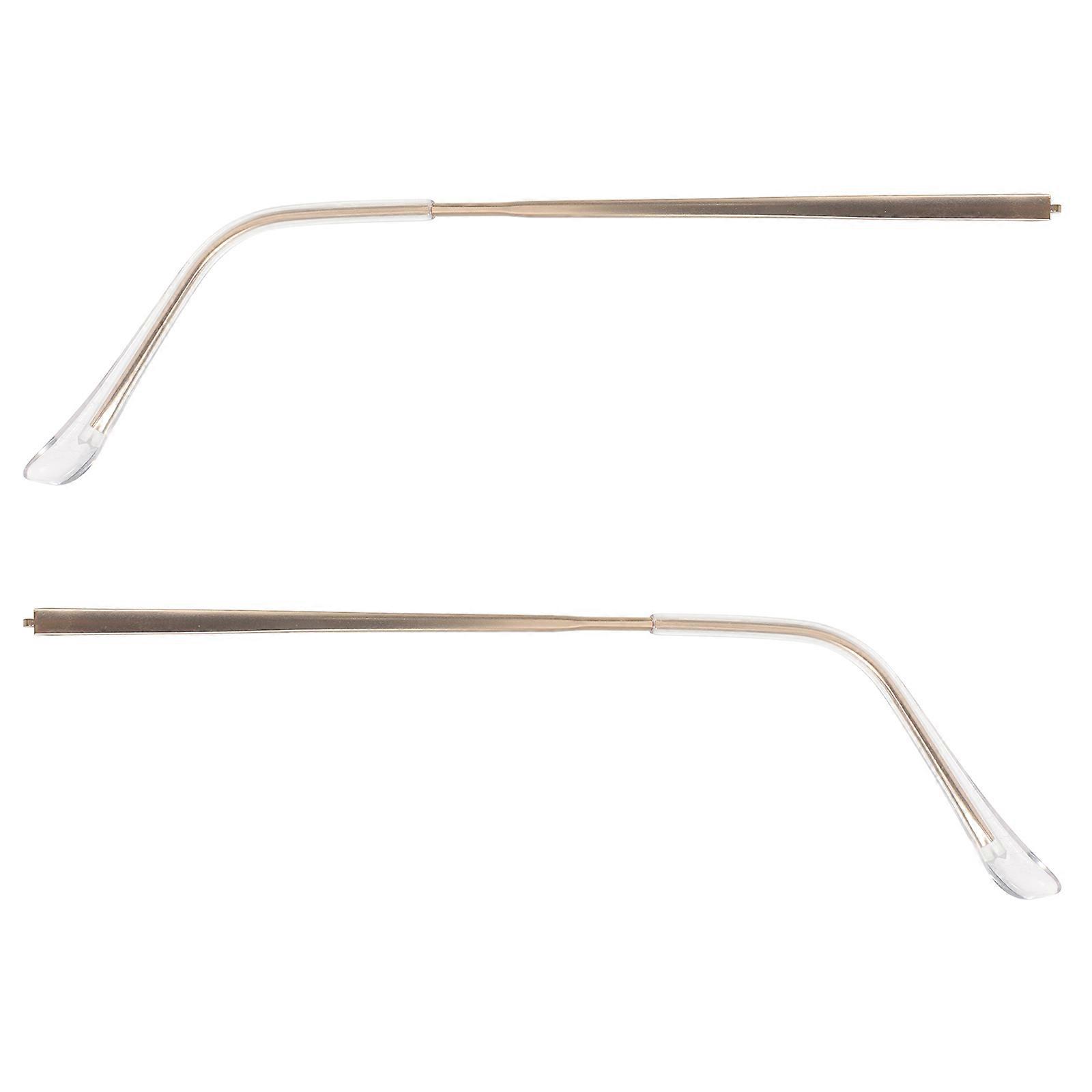 Metal Eyeglass Arms Replacement (2pcs) with Transparent Tips – Lightweight and Comfortable Glasses Legs for Sunglasses and Spectacles Repair