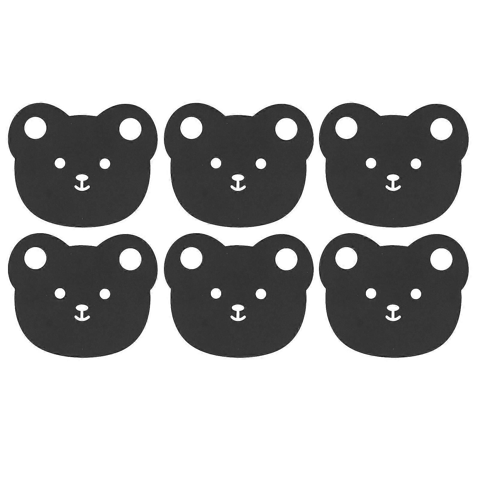 6 stk metallunderlag sett for drinker, varmebestandige bordmatter