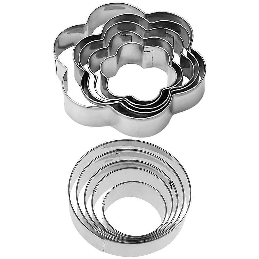 Compact Cookie Mold Biscuit Baking Mould Easy To Clean For Daily Cooking 10Pcs