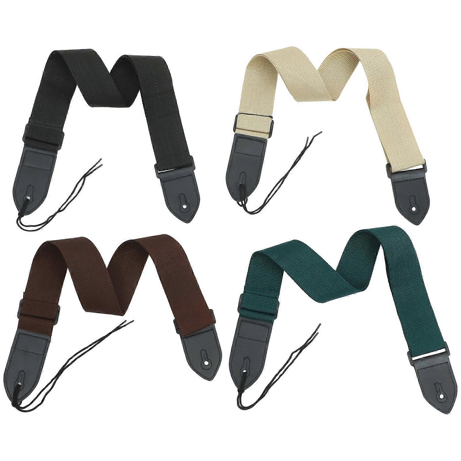 Adjustable Guitar Strap For Acoustic Electric Guitar Performance Practice Stage Use Back Pressure Reduction 4Pcs