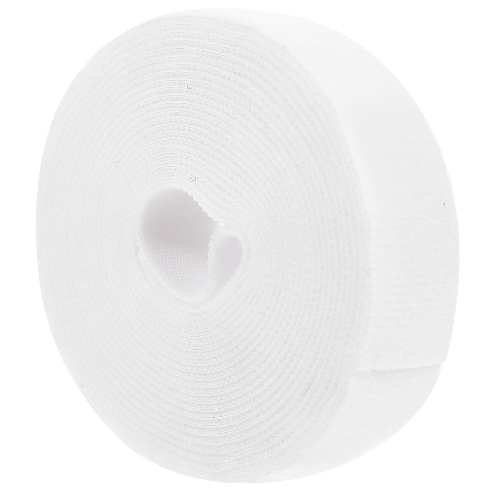Zip Tape Double Sided Adhesive Tape Tent Tools Diy Design White 500.00X2.50X0.60cm Cable Management Tape 1Pcs
