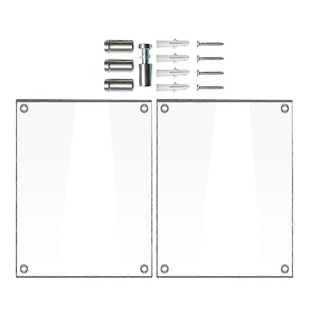 Clear Acrylic Photo Frame Picture Display Modern Living Room Decoration 1Set