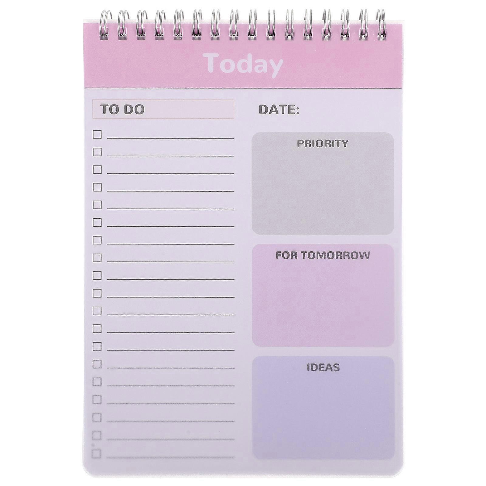 Compact Planner Notepad Scheduling Notebook Daily Use Writing Memos 8.65x5.89x0.79in 1Pack