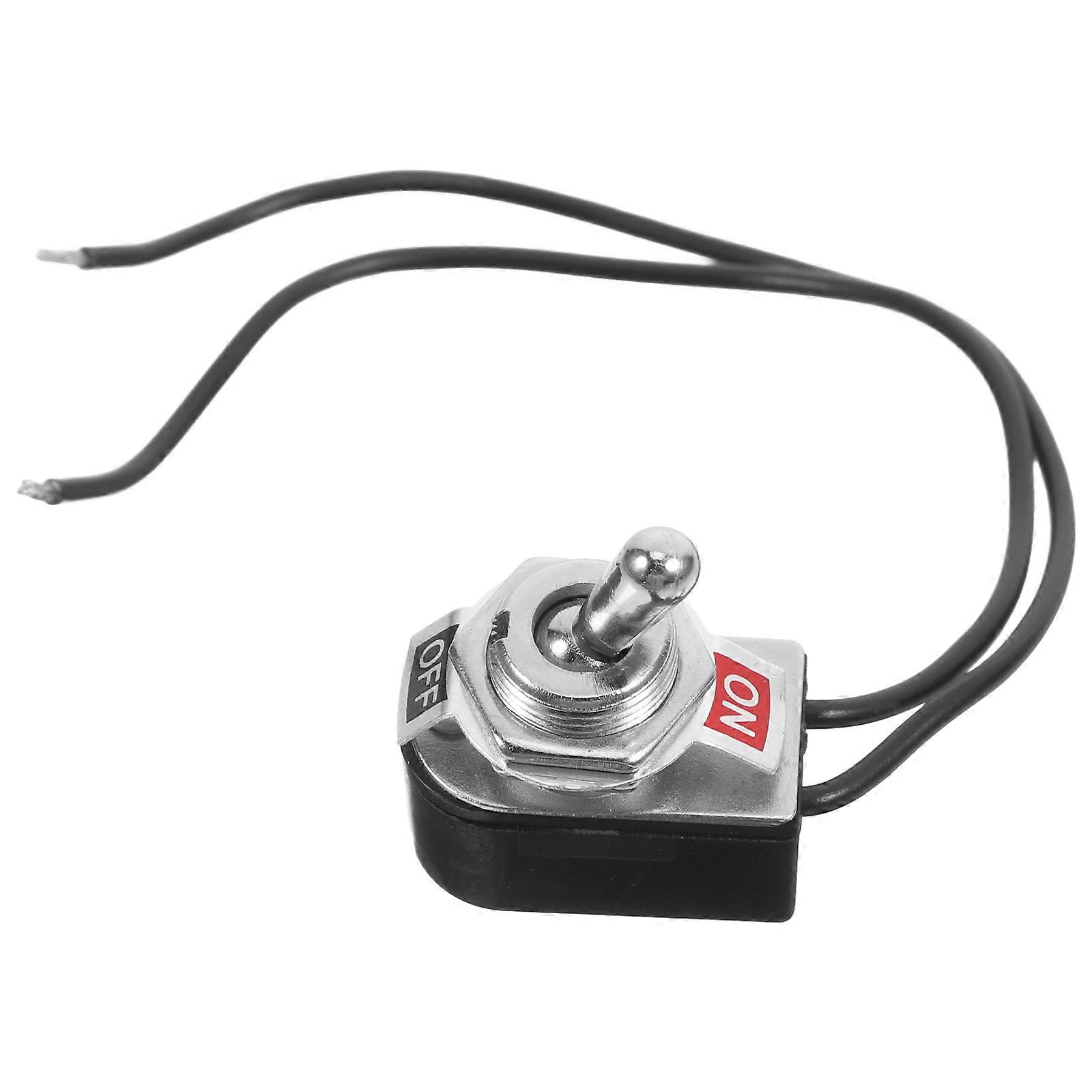 Rocker Design Toggle Switch Abs Material Black For Automotive Electrical Equipment 1Pack