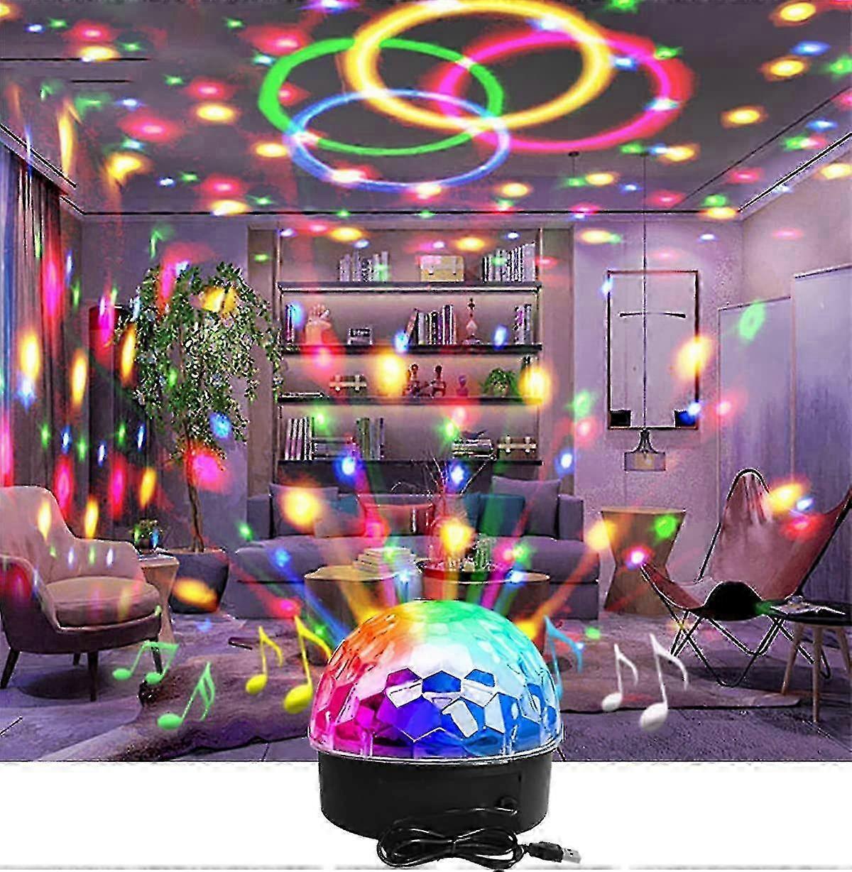 Disco Ball Light LED Party Projector 9 Colors with Remote Control