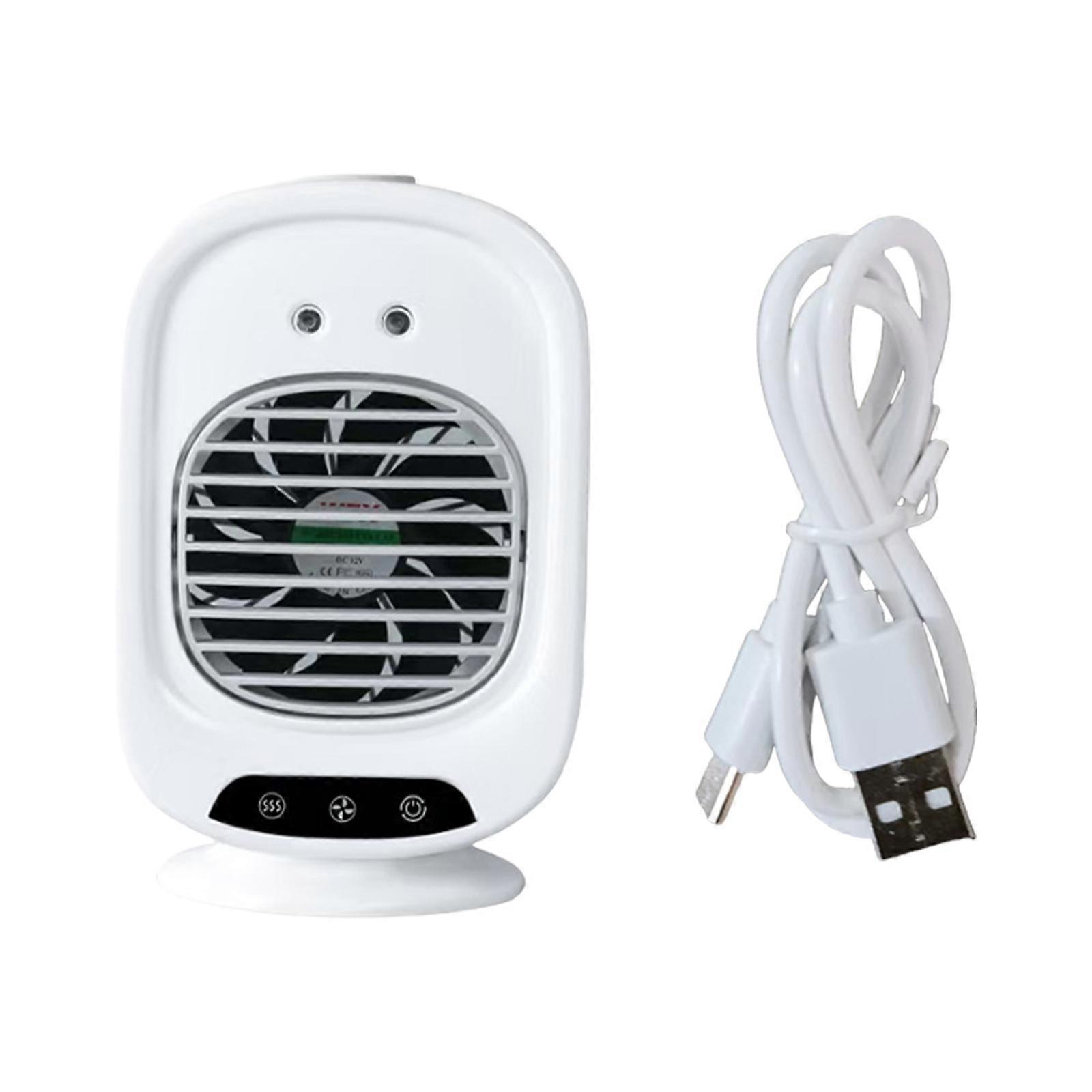 Space Saving Misting Fan USB Rechargeable Practical Cooling Fan Present for Office Workers and Outdoor Use Enthusiasts Multicolor