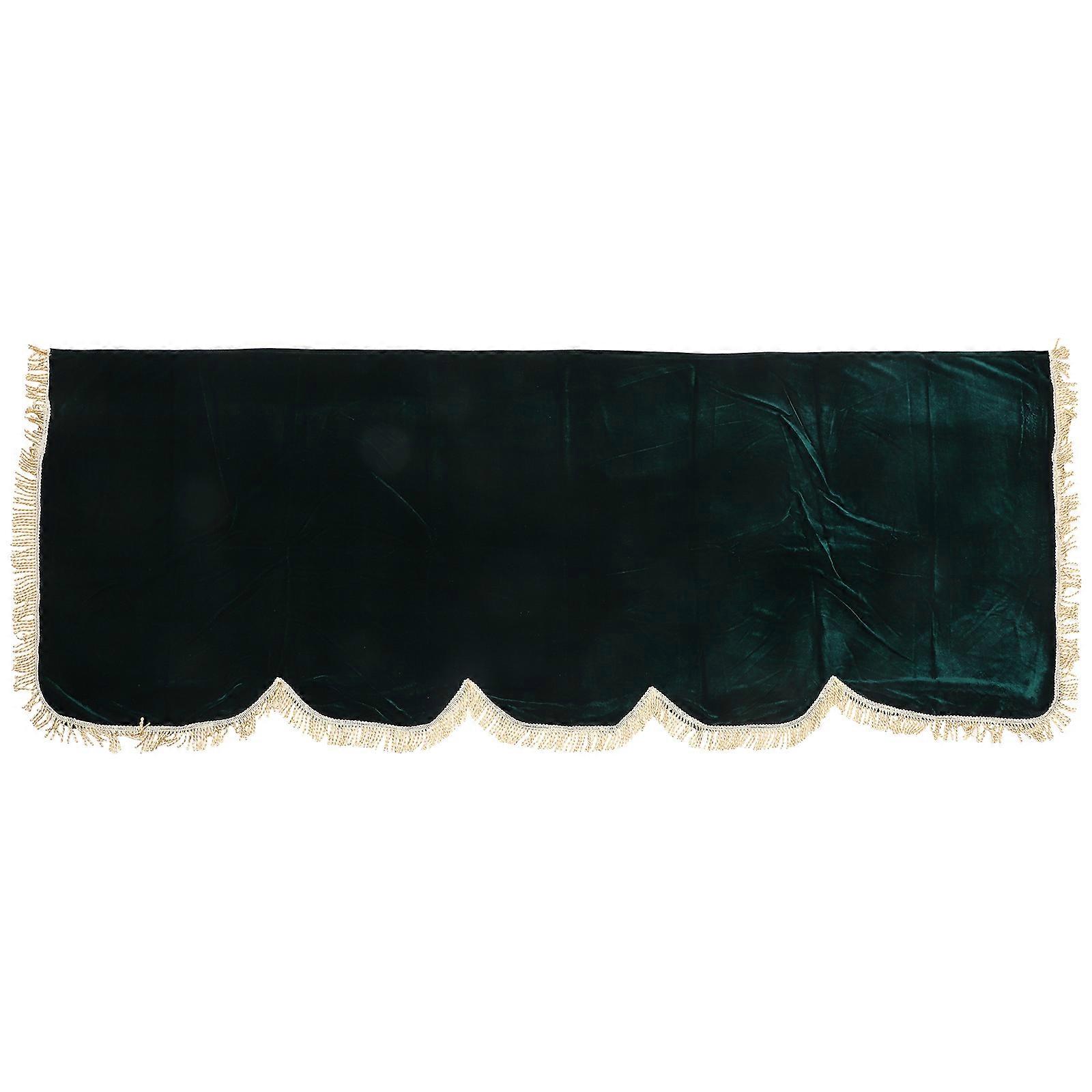 Keyboard Piano Cover Electric Keys Protective Dustproof Green 194.00X77.00X0.50CM Velvet with Gold Thread 1Pack