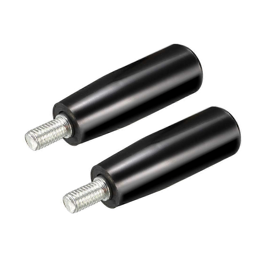 2 Pack M8 Revolving Handwheel Machine Handles with Male Threaded Stem for Milling Machinery