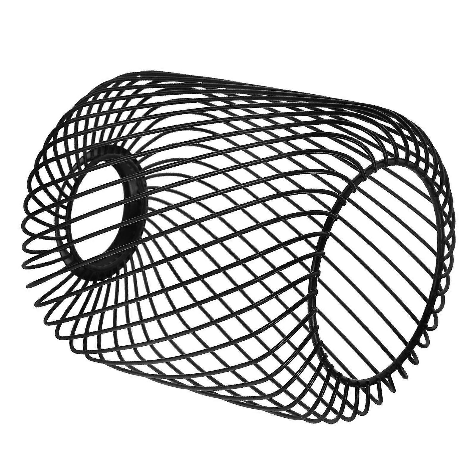 Industrial Style Metal Ceiling Light Shade, Black Spiral Pattern, Hanging Pendant Lamp Cover for Home, Hotel, Bar, Restaurant – Simple & Reusable