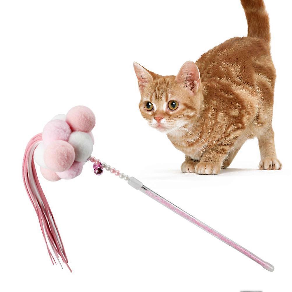 Cat Toy Stick Interactive Play Pet Toy Ball 1Set