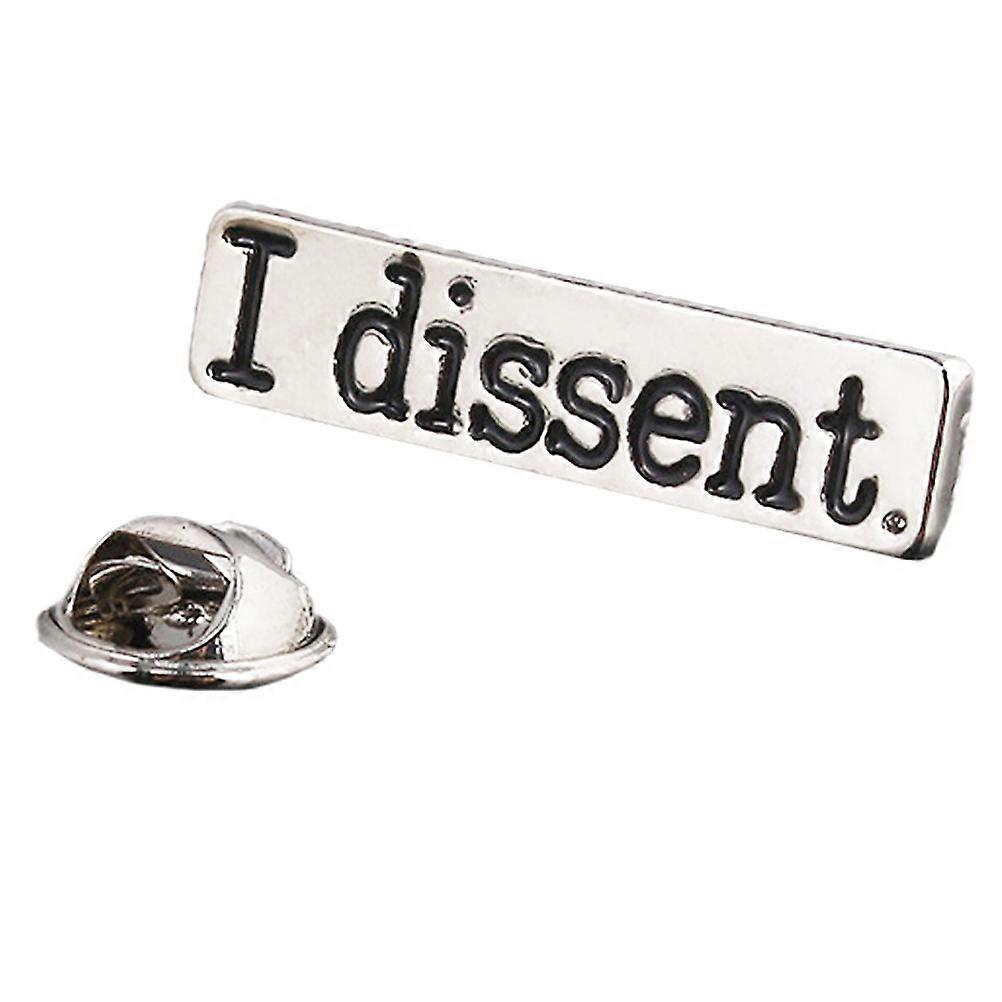 Collar Badge Brooches Silver Rectangular Fashionable Decoration 1Pack