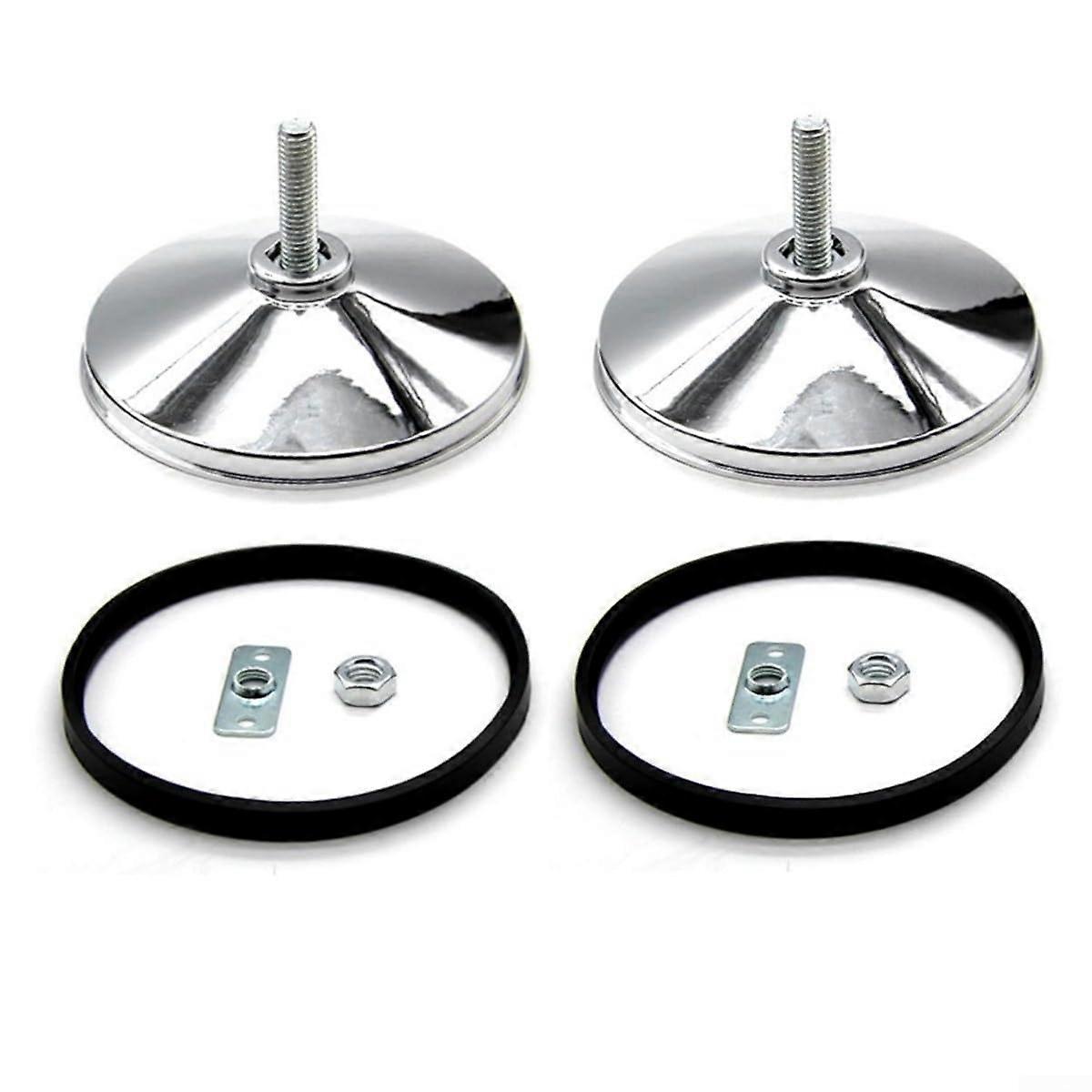 Adjustable stainless steel foot pads for table football machine, 2 pieces, with antislip function